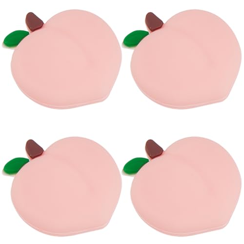 Image of GORGECRAFT 4Pcs Thumb Grips Caps Pink Peach Analog Silicone Thumb Stick Grip Joystick Caps Cover Replacement Protective Anti-Slip Analog Thumbstick Button for Game Console Controller 0.85x0.77 inch