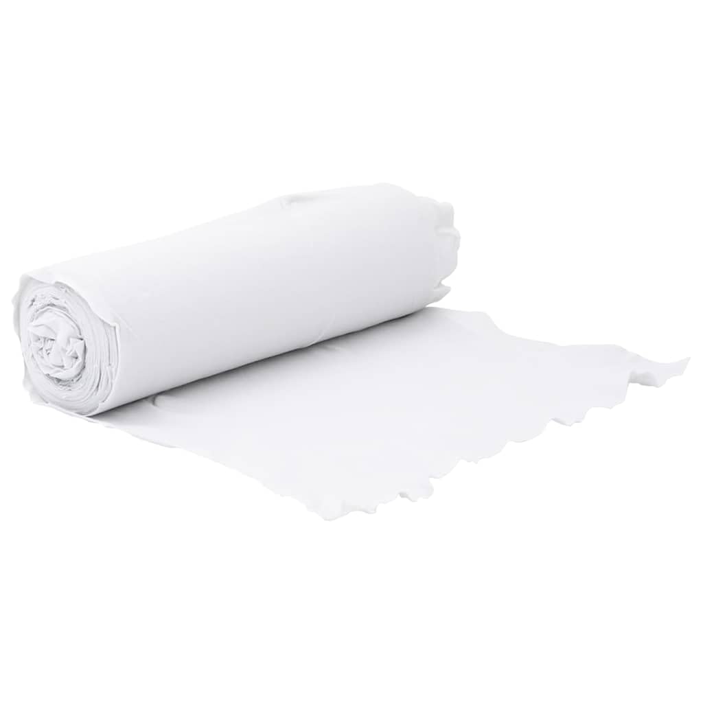 vidaXL Membrana geotextil Fibra de poliéster Blanco 1x150 m