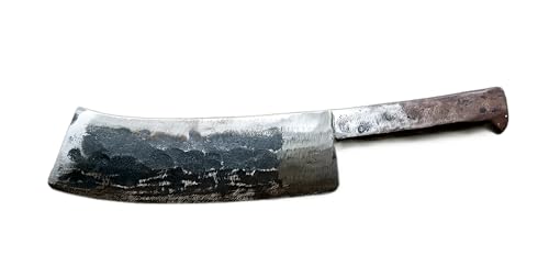 Image of Brand - Heavy Duty Meat Cleaver and Butcher Knife, Truck Spring Premium High-Carbon Stainless Steel Iron Sharp Blade, for Cutting Meat, Bones, Hand-Made Iron Steel Knife