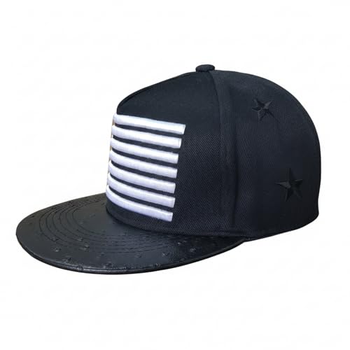 Image of USA Flag Baseball Cap American Patriotic Trucker Hat Father Dad Mother Mom Adjustable Sportswear Hat for Men Women Adults