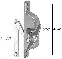 C.R. LAURENCE WCM301 CRL Jalousie Window or Door Operator for Stanley 3-11/32' Link Arm