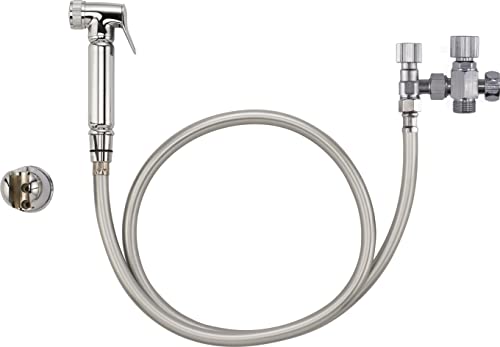 Kit Hygiène WC Douchette Laiton + Robinet 3 voies + Flexible + Support Mural en Laiton NOYON & THIEBAULT