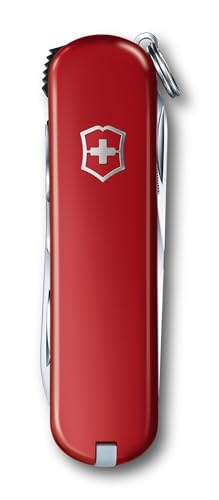 Victorinox Swiss Army Knife - NailClip Wood 580-8 Functions Elegant Nail Care Multi-Tool for on The go- Red, 65 mm, Small (0.6463)