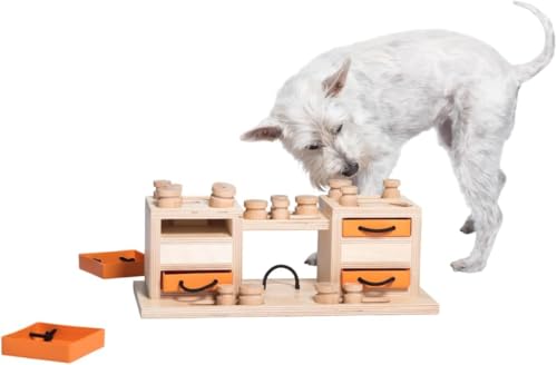My Intelligent Dogs Interaktives Hundespielzeug Intelligenz, Hundepuzzle - Intelligenzspielzeug für Hunde Mentalen Auslastung - Interaktives Spielzeug Hund, Denkspiele für Hunde Two Towers