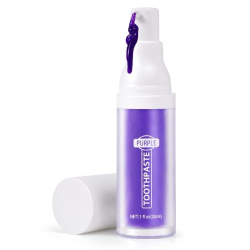 Lila Zahnpasta Weisse Zähne Purple Teeth for Whitening Teeth Lila Zahnpasta weiße zähne Heidelbeergeschmack 30ml