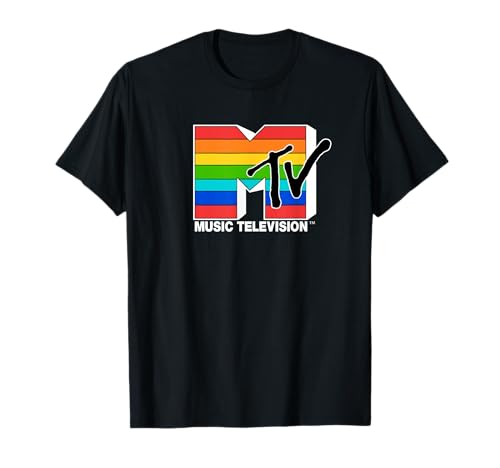 MTV Pride Rainbow Music Television Logo T-Shirt