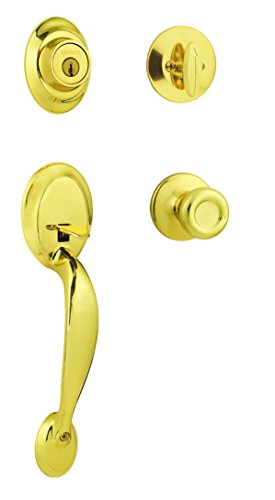 Best Promo Kwikset 96870-091 Dakota Single Cylinder Handleset w/Tylo Knob featuring SmartKey in Polished Brass Best Promo Kwikset 96870-091 Dakota Single Cylinder Handleset w/Tylo Knob featuring SmartKey in Polished Brass