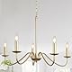 ASHUAQI Kronleuchter Gold, 5 Flammig Pendelleuchte Gold, Klassische Kerze Kronleuchter Vintage, Pendelleuchte Esstisch mit E14 Fassung, Lampe für Wohnzimmer Schlafzimmer Küche Flur Esszimmer