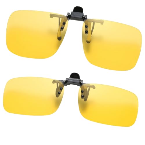 braxan 2 PCS Clip on Day & Night Driving Glasses Vision for Anti