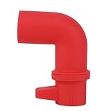 LONAGE Steam Diverter Accessory for Pressure Cooker, Food-Safe Silicone, Steam Release Accessory for Instant Pot Duo/Duo Plus/Ultra/Smart Models, 360° Rotating Design to Redirect Steam (Red)