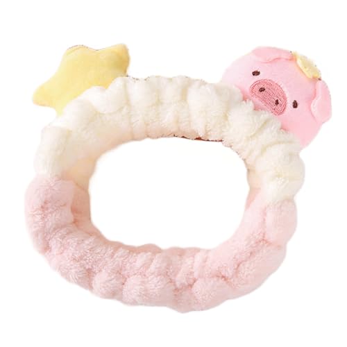 耳付き ヘアバンド 洗顔 化粧 メイク まとめ髪 お風呂 幅広 太め ターバン 韓国 レディース (おやすみブーブー)