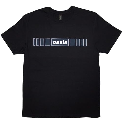 Oasis Horizontal Bars Band Logo T Shirt Size XL