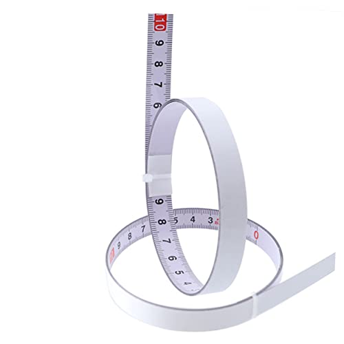 Cinta métrica adhesiva Angoily 300 cm x 1 cm acero miniatura 2
