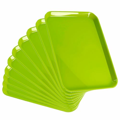 JMU 10 Pcs Kiwi Dental Procedure Tray Flat Tray Size B 13.25" X 9.75"
