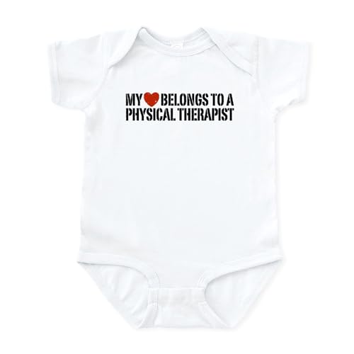 CafePress My Heart Physical Therapist Infant Bodysuit Cute Infant Bodysuit Baby Romper