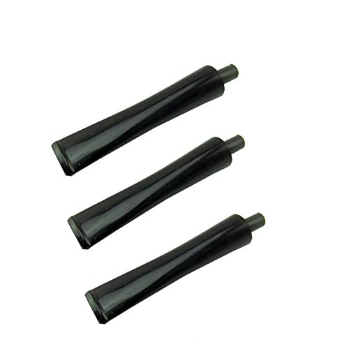 Smoking Pipe Mouthpiece Replacement 3 Pcs Acrylic Tobacco Pipe Mouthpiece for Tobacco Smoking Pipes (Type A)