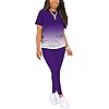 BSCCOYZ Women's Tie-Dye Sportswear 2-Piece Suit Casual Short-Sleeved Pullover Jogging Set