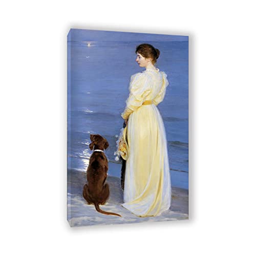 Portraits impression sur toile PS Krøyer et affiche d'art mural 50x85cm