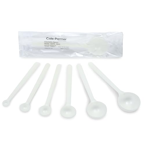 Cucharas de muestreo volumétricas de laboratorio Cole-Parmer de 2.5 ml, HDPE estéril 8