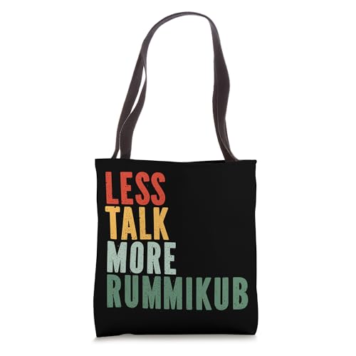 Bolso tote Less Talk More Rummikub miniatura 1