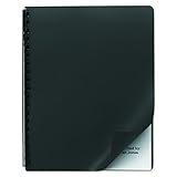 Swingline GBC 25703 Opaque Plastic Binding System Covers, 11-1/4 x 8-3/4, Black (Pack of 25)