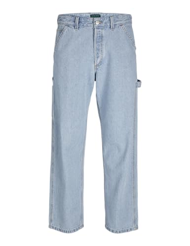 JACK & JONES Homme Jjieddie Jjutility Cj 491 Sn Jeans, Blue Denim, 34 EU