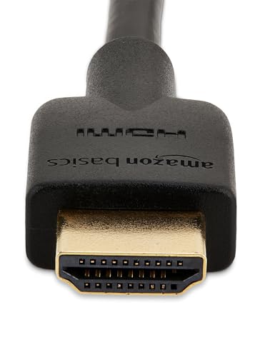 AmazonBasics High-Speed HDMI Cable,6 Feet (2-Pack),Black