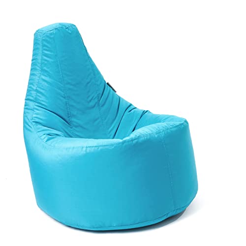 MaxiBean Bean Bag Chair Gaming indoor Outdoor Weather Resistant - Perfect for Home, Garden, Living Room Lounge - Adult, teenager Big Recliner BeanBag Chairs with Filling Beans Included - Black