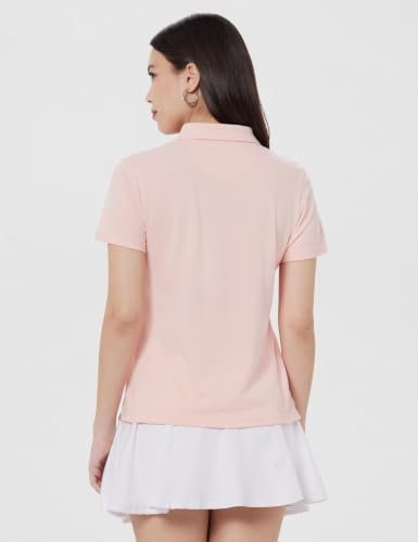 Image of Amazon Brand - Symbol Women Casual Polo T-Shirt | V-Neck | Regular Fit | Short Sleeve