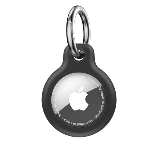 Wanme Custodia Protettiva per Airtag Apple per la Protezione Antigraffio, Cover Impermeabile per AirTag con Portachiavi...