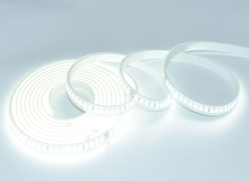 Image of SUYOOULIN LED Strip Lights, 26ft /8m High Voltage AC110V-130V Waterpoof IP68 Super Bright 24000LM 2835 120 LEDs /m LED Light Strips for Home Garden Outdoor Decoration(Daylight White 6500K)
