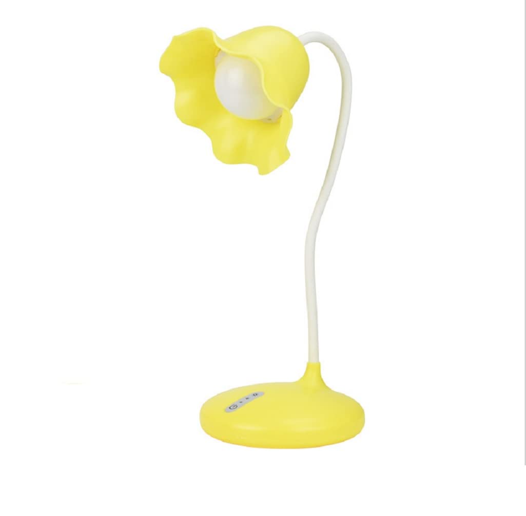 Maharsh Simple Cartoon Trumpet LED Table lamp USB Power Supply Three-Speed Touch dimming Study Book Light-image-9