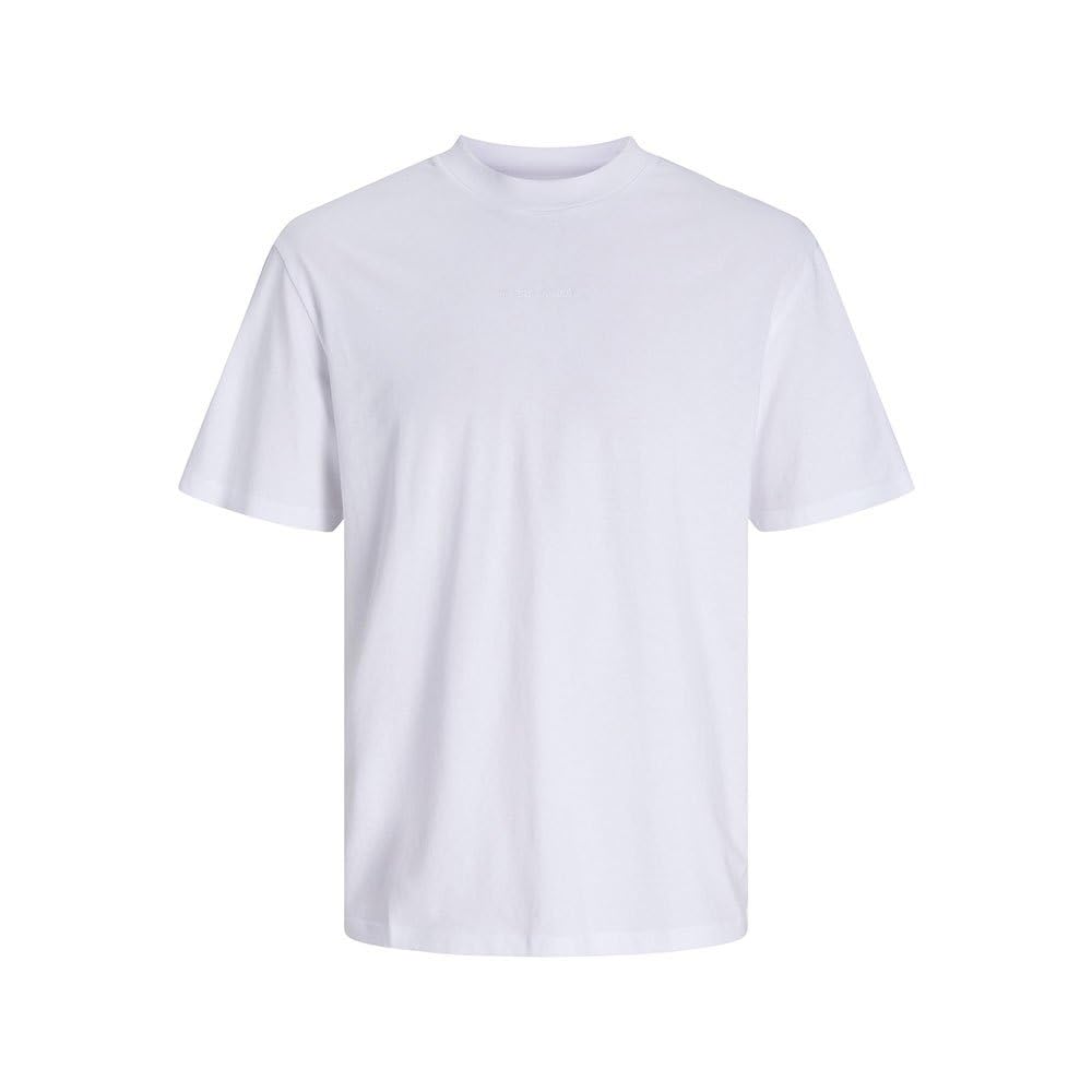 Jack & Jones Men's White Jack&Jones Jcoblurfloor Tee Ss Crew Neck, Xs