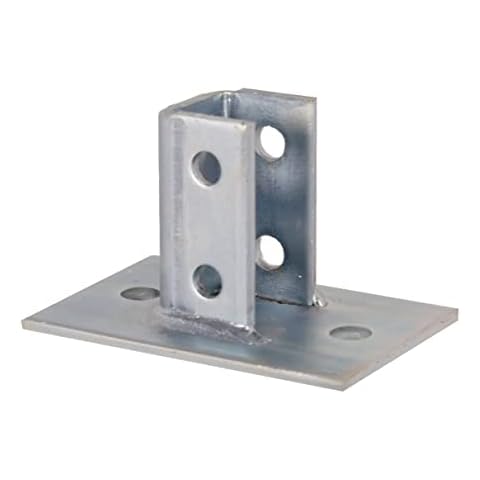 Unistrut p2942-eg Post Base Single Channel, 2 Loch, Standard, 3-1/5,1 cm Kanal Cover