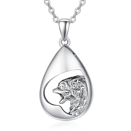 Collier d'urne en argent 925 TANGPOET pour cendres de maman avec son kit entonnoir