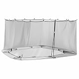 vidaXL Zanzariera per gazebo 220 mesh Nero 3,6 x 3 x 2 m Poliestere