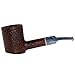 Savinelli Oceano - Italian Hand Crafted Briar Pipe, Blue and White Ocean Swirls, Rusticated Finish, 6mm (311 KS)