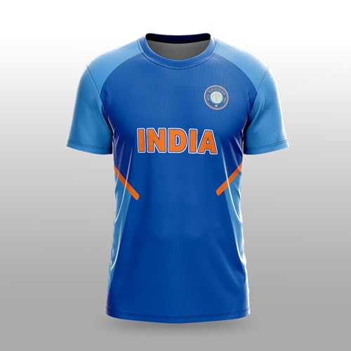 Image of YOURJERSEY India World Cup Jersey Collection 1992-2025 | Customised Cricket Jersey with Name & Number | Sizes 2Y to 4XL | Men, Women & Kids | Breathable Sportswear for Fans T-Shirt
