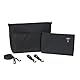 LÄSSIG Baby Kinderwagenorganizer Taschenorganizer inkl. Kinderwagenbefestigung und Schultergurt/Casual MIX Multi Bag black