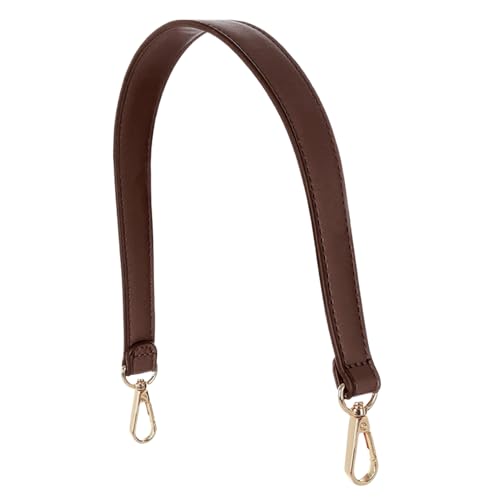 Correa para bolsa, correa de hombro de 19 pulgadas, ajustable, antideslizante, extraíble, de piel sintética, para viajes, playa, escuela, trabajo, jardín, marrón oscuro, Refer to description