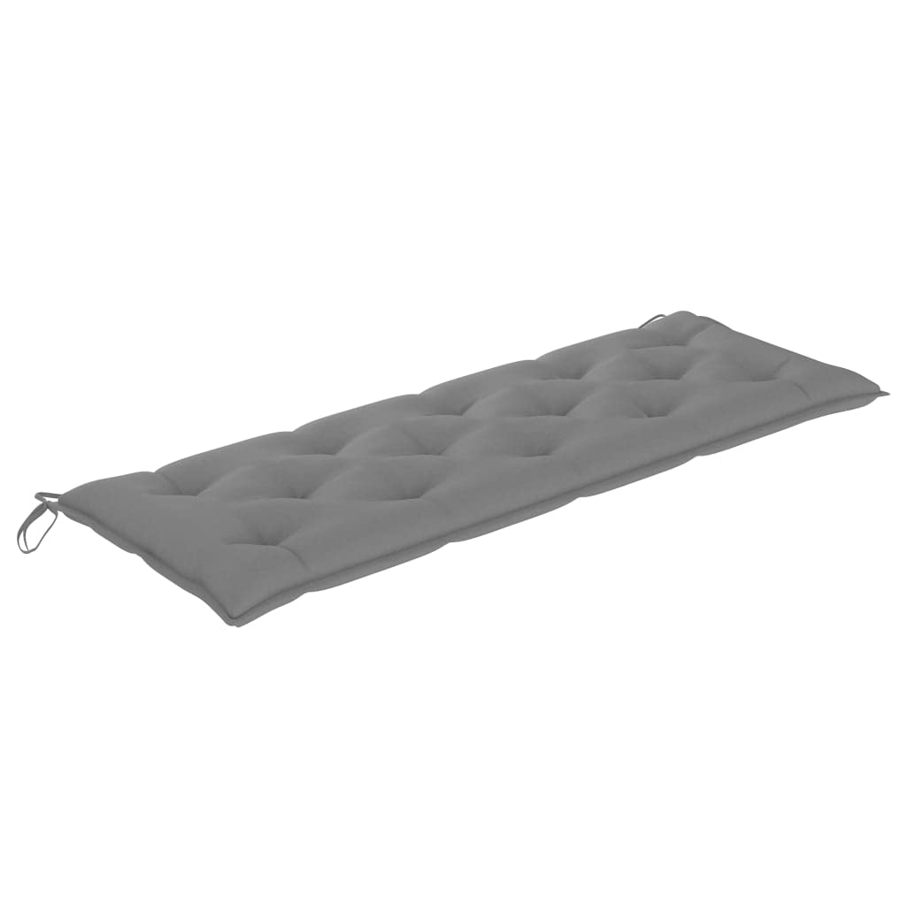 3-osobowa ławka ogrodowa z poduszką 150 cm lity eukaliptus meble ogrodowe na taras i patio wytrzymała do 110 kg na siedzisko