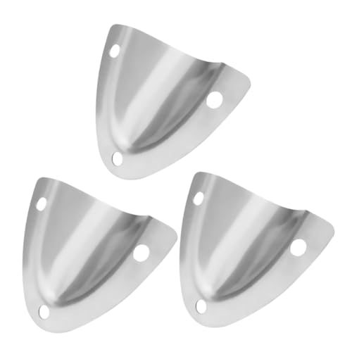KOMBIUDA Marine Ventilation Plate 3pcs Stainless Steel Clamshell Vent Cover Boat Air Vent Cover for Yacht
