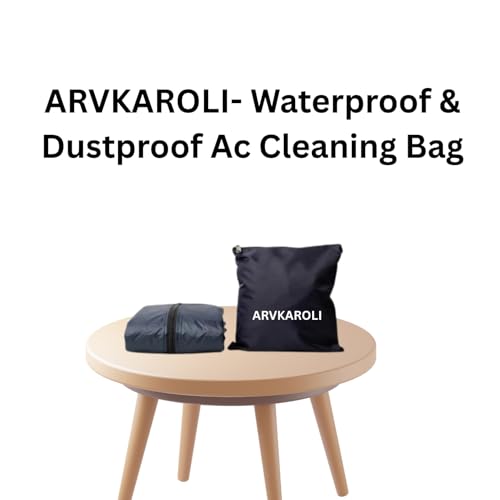 Image of Arvkaroli || Ac Service Plastic Jacket (Wash Bag) For 1 Ton, 1.5 Ton Split Ac Which Is Waterproof Indoor Unit Cover With Drain Outlet For Cleaning Purpose (Wash Bag Blue) (1.5Ton)