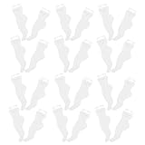 PRETYZOOM Weiße Fußkettchen Schmuckkarten Papier Anhänger 100 Stück Ohrring Displaykarten Blanko Schmuck Organizer Für Juweliergeschäfte Und Bastelbedarf