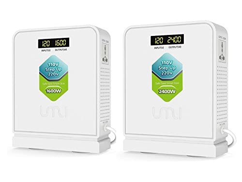 UMI 1600W 2400W Step Up Voltage 110v to 220v Converter, ...