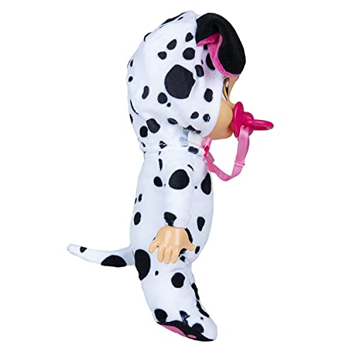 Cry Babies Tiny Cuddles 9" Dotty Baby Doll Cry Real Tears Black and White (Multi-Colour)