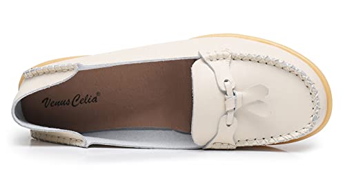 Image of VenusCelia Women's Decoration Comfy Walking Flat Loafer