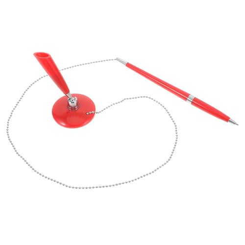 HAPINARY Contador De Pluma Bolígrafos Tinta De Escritorio Organizador De La Pluma Bolígrafo Con Soporte Firma Pluma De Lujo Portalápices De Escritorio De Oficina Artilugio El Plastico Rojo
