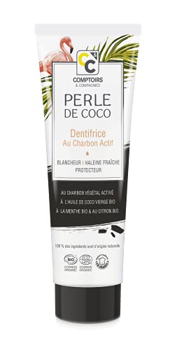 COMPTOIRS ET COMPAGNIES - Pasta de dientes con carbón vegetal activado Cosmética ecológica - 75 g