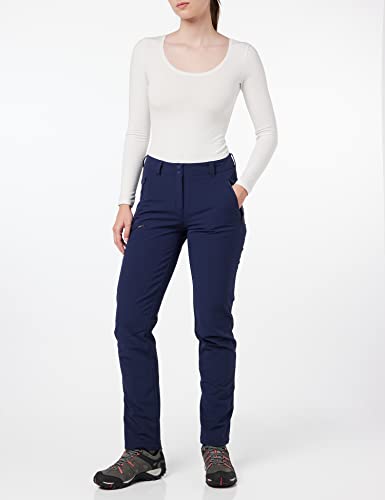 Schöffel Damen Pants Ascona Warm L, warme Wanderhose mit 4 Wege-Stretch, wasserabweisende, atmungsaktive Thermohose, navy blazer, 42